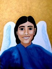 Mother Mira Portrait Painting