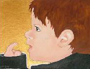 Hunter - a four year old boy hunting ... hunting for what?