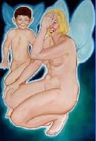Fairytale - Portrait of a fairy mother and child