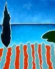Mediterranean Vinyard Art