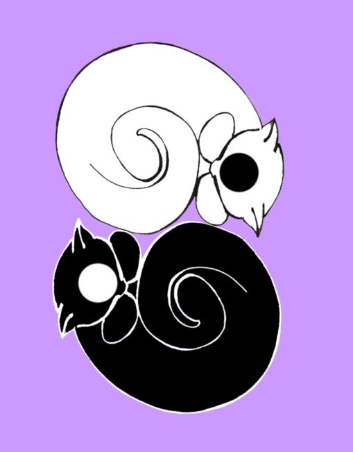 Logo for an alternative health care provider for animals (with Yin and Yang symbolism)